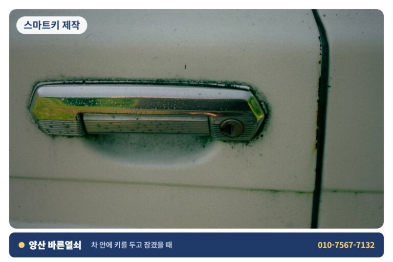 양산 삼성동 스마트키 제작 - 차 문 개문 1