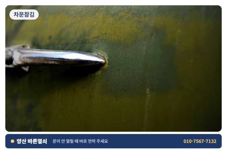 양산 물금 차문잠김 - 차 문 개문 1