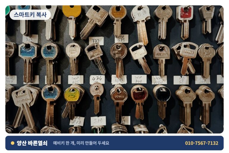 양산 중앙동 스마트키 복사 - 자동차 키 1